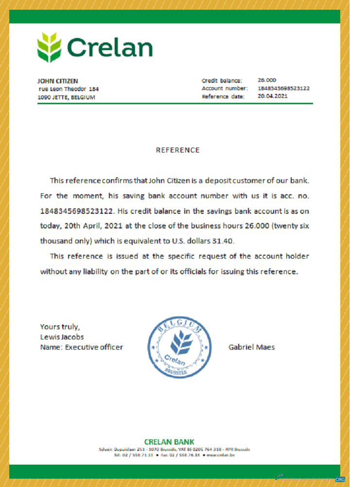 Download Belgium Crelan reference Photoshop template